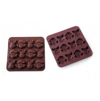 SILIKOMART STAMPO SILICONE CIOCCOLATO MERRY XMAS RENNA BABBO NATALE SM 10 mshop