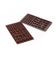 SILIKOMART STAMPO SILICONE EASYCHOC CHOCO 123 CIOCCOLATINI NUMERI SF 174 mshop