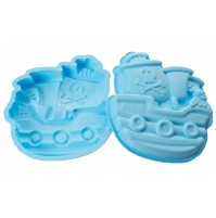 STAMPO NAVE PIRATA IN SILICONE SILIKOMART PIRATES BOAT TORTA BIMBO SFT 335 mshop