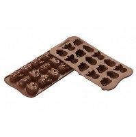 STAMPO SILICONE WINTER SILIKOMART EASYCHOCO INVERNO CIOCCOLATINI SCG 23 mshop