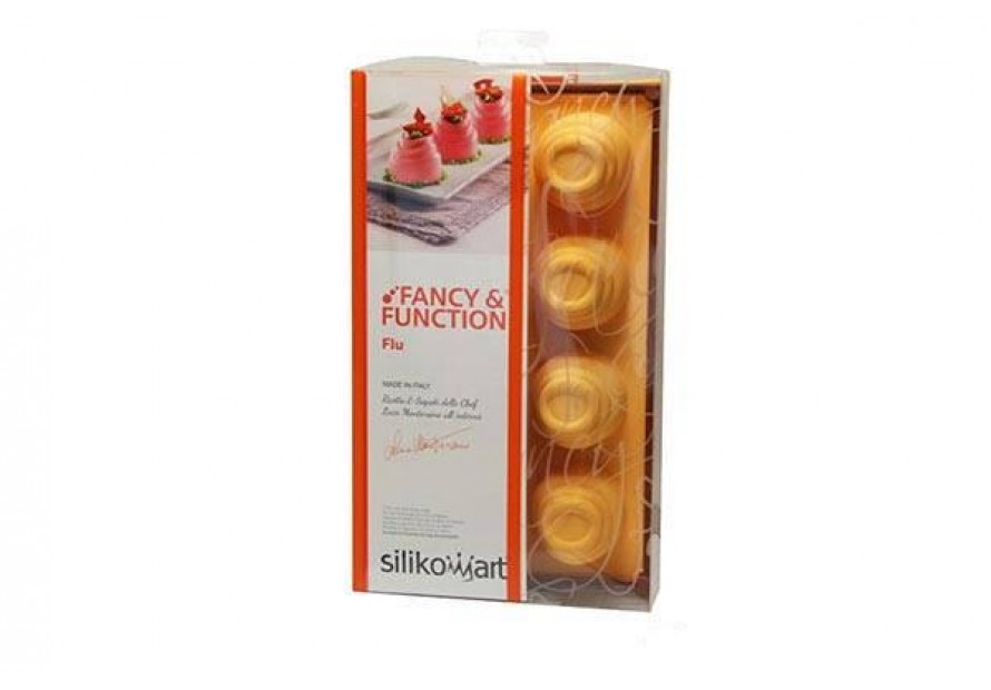 STAMPO 8 FLU IPNOTICA SILICONE SILIKOMART STAMPI DOLCI TORTA FORNO SF 113