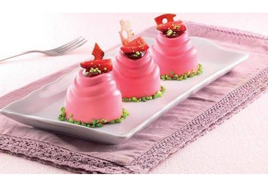 STAMPO 8 FLU IPNOTICA SILICONE SILIKOMART STAMPI DOLCI TORTA FORNO SF 113