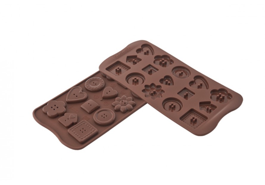 STAMPO SILICONE SILIKOMART EASYCHOC BUTTONS BOTTONI CIOCCOLATIINI SCG29