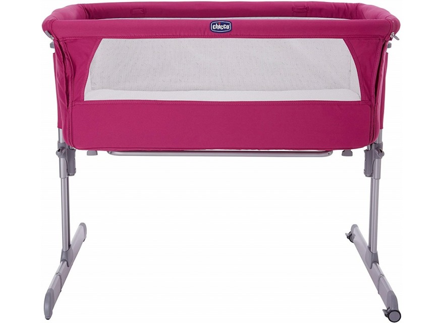 Dettagli Su Chicco Culla Neonato Next2me Co Sleeping Fianco Letto Fucsia In Tessuto Mshop